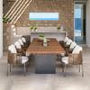 Silla de ratán para exterior, combinación de patio, villa, modelo de habitación, mesa de comedor y silla para jardín al aire libre, muebles de salón de oficina y ocio