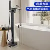 Juego de Ducha con Grifo de Cascada para Bañera Frío y Caliente, Columna de Ducha Empotrada en la Bañera de Alto Flujo, Columna de Ducha