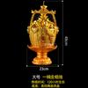 Vela em formato de lingote de ouro vela em formato de balde de ouro lâmpada de lingote dourado vela de lótus lâmpada de lótus fabricantes domésticos