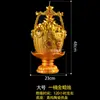 Vela lingote de oro, Lámpara de vela con forma de cubo de oro, Lámpara de lingote de oro, Vela de loto, Lámpara de loto, Fabricante doméstico