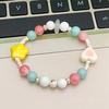 [Verano colorido] pulsera de cuentas de estilo lindo color caramelo flor pulsera Love pulsera de cuentas coloridas regalo