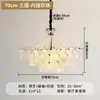 Araña de Sala de Estar Retro Americana 2025 Nueva Lámpara de Dormitorio de Gama Alta Estilo Francés Crema Araña de Cristal para Restaurante