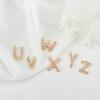Accesorios de joyería DIY con circonita 26 letras inglesas colgante chapado en oro 14K colgante collar pulsera materiales hechos a mano