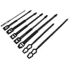 Hongsheng Hss Fabricante de Bridas para Cables con Forma de Espina de Pescado Venta al por Mayor Brida de Nylon de Bloqueo Automático Brida de Plástico Blanco Atado Fuerte