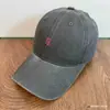 Gorra de Béisbol Vintage Lavada Estilo Retro Americano con Diseño Sencillo de Nicho, Bordado de Letra U en Bloques de Color, Gorra Versátil de Pico de Pato de Moda