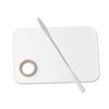 Paleta de Aço Inoxidável Maquiagem Paleta para Nail Art Maquiador Base Líquida Bastão para Mistura de Cores Recipiente para Mistura de Cores Ferramenta Unha