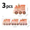 Adornos Pequeños con Forma de Tren Pintado de Navidad Decoraciones para Árbol de Navidad Decoración de Atmósfera Festiva Bolas Colgantes de Plástico Amazon