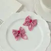 Acessórios de Laço Vermelho Retrô, Acessórios de Joias Artesanais DIY de Tecido Personalizados, Materiais para Decoração de Roupas e Chapéus
