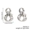 Europa y Estados Unidos transfronterizos nuevos temperamento simple alta gama lujo Joker amor cobre incrustado circonita aretes aretes al por mayor