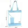 Bolsa de malla especial para exámenes, bolso de un solo hombro, bolso para tutores, bolsa con cremallera, archivador de datos A4, malla transparente, gran capacidad