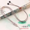 Cordón colgante Wenwan con cuerda de joyería de Buda de ágata de jade, cuerda de collar ajustable tejida para hombres y mujeres, venta al por mayor