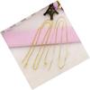 Collar de mujer chapado en oro de 60 cm de largo con baño de vacío de latón, joyería de oro de imitación, cadena de ondas de agua, cadena de caja, venta al por mayor