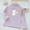 Camiseta Interior Gruesa con Forro de Felpa de Dibujos Animados para Niñas Ropa de Invierno de Felpa para Niños Mono de Felpa Cálido para Bebé Ropa Interior para Niños