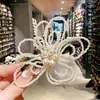 Nuevo Clip de Garra de Flor de Perla Estilo Chino Pinza para el Cabello para Mujeres Clip Lateral de Gama Alta Clip para Flequillo Parte Posterior de la Cabeza Pinza para Recogidos Accesorios para el Cabello