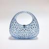 Explosiones Transfronterizas Brillante Inefable Transparente Acrílico Diamante Candado Bolso de Mano Bolso de Mano de Huevo de Ganso Luna para Mujer