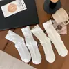 Calcetines de Mujer Ins Lisos Blancos Plisados Sin Costuras Estilo Francés para Primavera y Verano Calcetines Versátiles de Algodón de Caña Media Calcetines de Malla Finos Estilo Coreano de Pastel