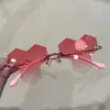 Triángulo Metálico Sin Marco Flor Cruz Bordeador Accesorios de Espejo Diamante Protección UV Gafas de Sol para Niños Gafas de Sol