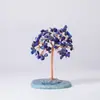 Árboles de la fortuna de amatista natural al por mayor con base de jade y ágata, árbol de cristal para escritorio de oficina, pequeñas decoraciones de estilo chino