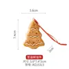 Enfeites de árvore de Natal, decorações de homem de gengibre, pingentes para pendurar, presentes com tema de rosquinha e presentes que melhoram a atmosfera