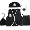 Disfraces de Cosplay de Pirata para Hombre y Mujer Adultos, Disfraces Simples de Pasarela No Tejidos de Piratas del Caribe