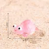 Micro Paisaje Linda Tortuga Marina de Ojos Grandes Luminosa Animal Marino Accesorios de Decoración DIY Adorno Pequeño de Escritorio