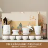 Juego de Té de Porcelana Blanca China Retro Regalo de Negocio Corporativo Tetera para Eventos Felices Creativos Recuerdo Personalizado