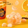 Bala Dura com Forma Rica em 3D, Bala Dura com Suco de Fruta, Bala da Moda com Sabor de Laranja e Manga, Bala de Fruta com Pedaços Espessos de Manga e Laranja