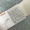 Rinestones para Uñas Artísticas Hielo Triturado Dongzhou, Diseño Blanco Ovalado y Cuadrado Grueso de Flor de Hielo, Uñas Artísticas Portables con Rinestones en Forma de Corazón con Grietas de Hielo, Decoraciones para Uñas Artísticas