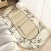 Tapete de Cabeceira Italiano, Luxo Acessível e Plush Retrô de Alta Qualidade, Tapete de Chão Macio Imitando Caxemira para Quarto Principal, Fácil de Cuidar