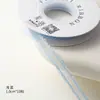 Shangjin Cinta de Seda Transparente con Borde Blanco de 1.0 cm Ramo de Flores Pajarita Cinta para Caja de Regalo DIY Cinta Floral