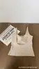 Camisola Delantera con Corte Cruzado y Espalda Descubierta, Dulce y Picante, para Mujer, Verano y Otoño, Ajuste Delgado con Copa Incorporada, No Necesita Usar Sujetador, Top Básico