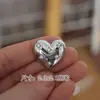 Botões Metálicos em Formato de Coração, Estrela de Cinco Pontas e Flor para Decoração de Roupas, Botões para Cardigan, Suéter e Casaco
