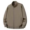 Sudadera de forro polar de algodón de isla estilo otoño e invierno con cuello alto y cremallera con logo personalizado para ropa de trabajo de oficina corporativa