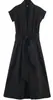 Moda europea y americana transfronteriza Bestseller de AliExpress: vestido elegante y sencillo de popelina plisada