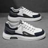 Zapatillas Casuales de Exterior Bloque de Color 2026, Zapatos de Moda de Caña Baja con Cordones Tendencia, Zapatos Planos Estilo Coreano para Viajes Juveniles para Hombre