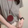Colar com Cordão de Couro para Óculos de Sol com Fecho de Pressão e Gola Halter, Acessório de Corrente para Suéter Portátil ao Ar Livre para Mulheres