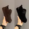 Zapatos casuales tipo mocasín para hombre estilo europeo, de moda, versátiles, de cuero, simples, retro, tipo papá, zapatos de moda