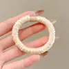 Scrunchie de cetim plissado estilo coreano para mulheres, novo modelo 2026, alta elasticidade, prendedor de cabelo durável, faixa de cabelo, acessório de cabelo elástico