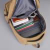 Mochila de Lona de Gran Capacidad Multicapa para Hombre, Deportiva, de Viaje, Lona, Resistente al Desgaste, para Estudiantes de Secundaria, Bolsa de Tela Casual