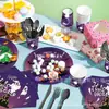 Mm111 Enano Festivo de Halloween Enano sin Rostro Vajilla Festiva para 8 Personas Set de 4 Piezas Plato de Papel Servilleta de Papel Vaso de Papel