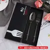Creativo Titanio Plateado Portátil Vajilla Hotel Regalo Vajilla Juego Cuatro Piezas Cuchillo y Tenedor para Steak