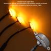 Grelha de carro rede luz amarela pequena luz vermelha e branca led luz de aviso decorativa luz de neblina para caminhonete luz ampla