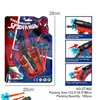Guantes Lanzadores de Telaraña Hombre Araña Tecnología Negra Juguetes para Niños Niños 6 Años 8 Niños Pueden Disparar Pistola de Balas Suaves