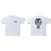 Marca da Moda Cabeça de Macaco Camuflada Transfronteiriça Manga Curta 230g Peso Pesado Comércio Exterior Atacado Unissex Dropshipping Camiseta Tubarão