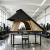 Tienda de Coche Triangular Integrada con Toldos Dobles Delanteros y Traseros para Protección Total, un Gran Compañero para Viajes por Carretera