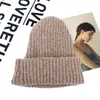 Chapéu de lã feminino inverno estilo coreano versátil estudante outono e inverno quente cor sólida chapéu para o frio chapéu de tricô ins moda