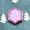 Clipe de PP com Flor de Desenho Animado e Texto, Clipe Decorativo para Selar Presentes, Clipe para Anotações, Material Escolar Fofo para Estudantes, Pequenos Itens de Atacado por 2 Yuan