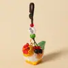 Llavero Colgante Tallado en Madera Hecho a Mano de Pollo Colgante Zodiacal de Pollo Colgante para Mochila Escolar Lindo Regalo de Cumpleaños para Compañeros de Clase