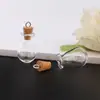 Frasco de Vidrio Transparente con Borde de Encaje, Botella de Deriva, Botella de los Deseos, Collar DIY, Llavero, Accesorios para Joyería, Materiales