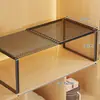 Estante Divisor de Armario, Estante Extensible para Almacenamiento de Ropa, Organizador de Gabinete Profundo para Armario de Dormitorio en Casa, Estante de Almacenamiento